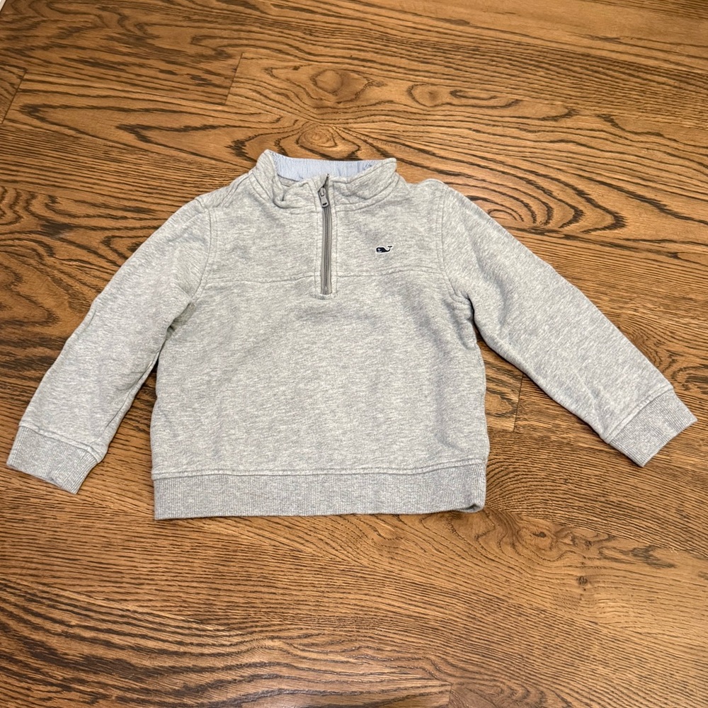 Vineyard Vines for Target Light Gray Kids Quarter-Zip Sweatshirt